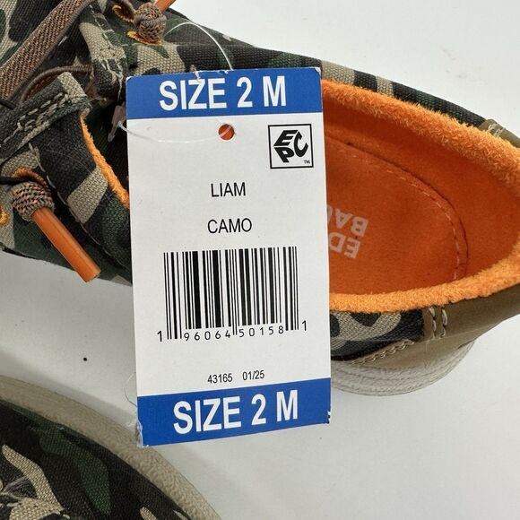 Eddie Bauer Boys Canvas Slip-On Shoe Size 2 Camo - Picture 7 of 8